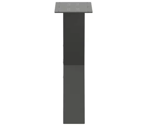 Kafijas Galdiņa Kājas, 2 Gab., X-Veida, Antracīta Krāsā, 28X(42-43) Cm, Tērauds Vidaxl