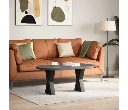 Kafijas Galdiņa Kājas, 2 Gab., X-Veida, Melnas, 38X(42-43) Cm, Tērauds Vidaxl