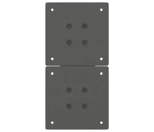 Kafijas Galdiņa Kājas, 2 Gab., X-Veida, Antracīta Krāsā, 38X(42-43) Cm, Tērauds Vidaxl