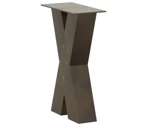 Kohvilaua Jalad X-Kujulised 2 Tk, Naturaalne Teras, 38 X (42–43) cm Teras