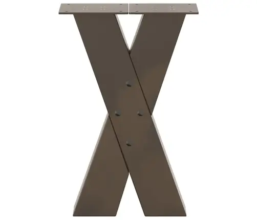 Kohvilaua Jalad X-Kujulised 2 Tk, Naturaalne Teras, 38 X (42–43) cm Teras