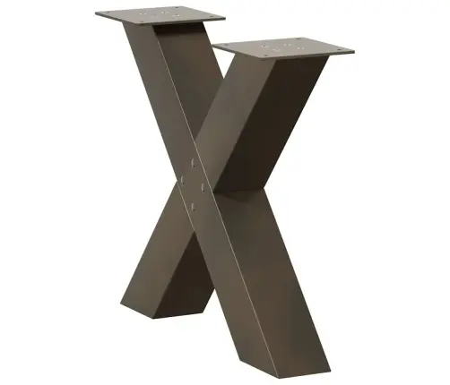 Kohvilaua Jalad X-Kujulised 2 Tk, Naturaalne Teras, 50 X (42–43) cm Teras