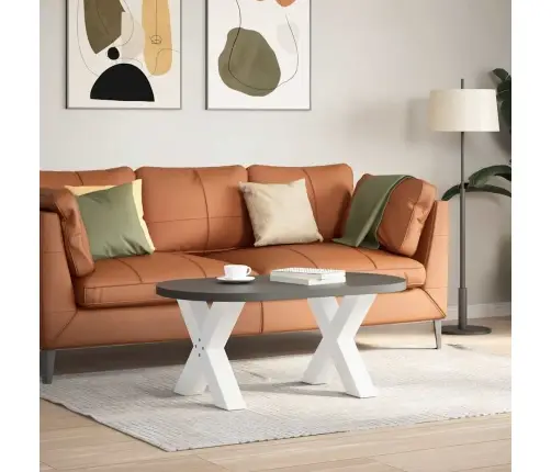 Kafijas Galdiņa Kājas, 2 Gab., X-Veida, Baltas, 60X(42-43) Cm, Tērauds Vidaxl