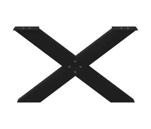 Kafijas Galdiņa Kājas, 2 Gab., X-Veida, Melnas, 70X(42-43) Cm, Tērauds Vidaxl