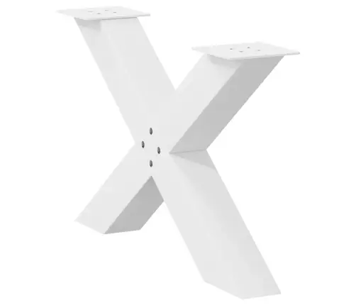 Kavos Staliuko Kojelės, 2 Vnt., Baltos, 70X(42-43) cm Plienas, X Formos