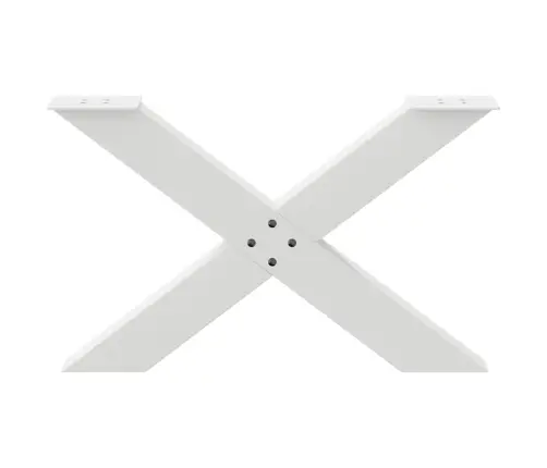 Kavos Staliuko Kojelės, 2 Vnt., Baltos, 70X(42-43) cm Plienas, X Formos