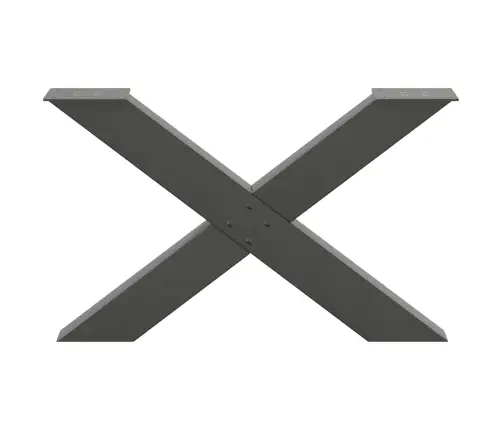 Kafijas Galdiņa Kājas, 2 Gab., X-Veida, Antracīta Krāsā, 70X(42-43) Cm, Tērauds Vidaxl