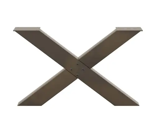 Kafijas Galdiņa Kājas, 2 Gab., X-Veida, Dabīgs Tērauds, 70X(42-43) Cm Vidaxl