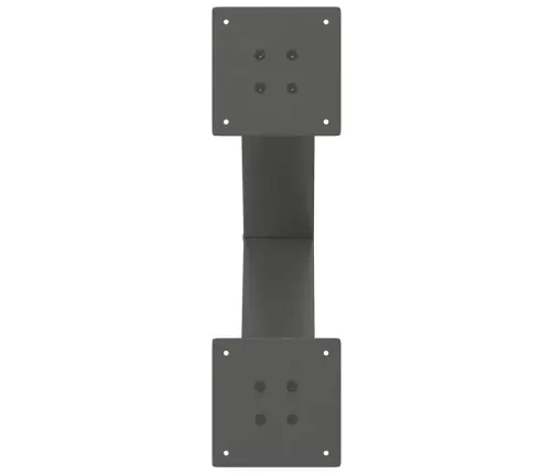 Valgomojo Stalo Kojos, X Formos, 2 Vnt., Antracito Spalvos, 50X(72-73) cm Plienas