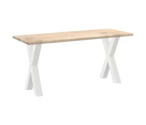 Ēdamgalda Kājas, 2 Gab., X-Veida, Baltas, 60X(72-73) Cm, Tērauds Vidaxl