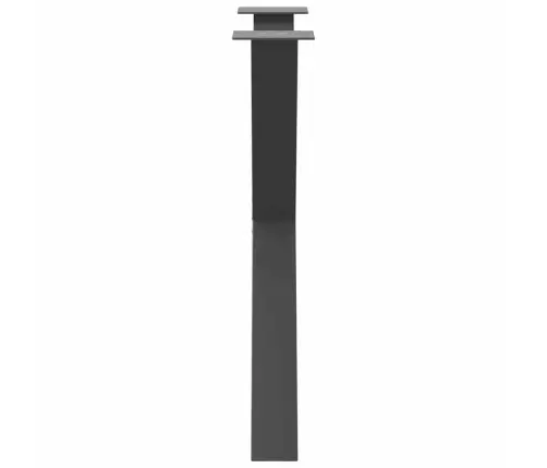 Ēdamgalda Kājas, 2 Gab., X-Veida, Antracīta Krāsā, 70X(72-73) Cm, Tērauds Vidaxl