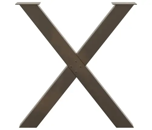 Söögilaua Jalad X-Kujulised 2 Tk, Naturaalne Teras, 80 X (72–73) cm Teras