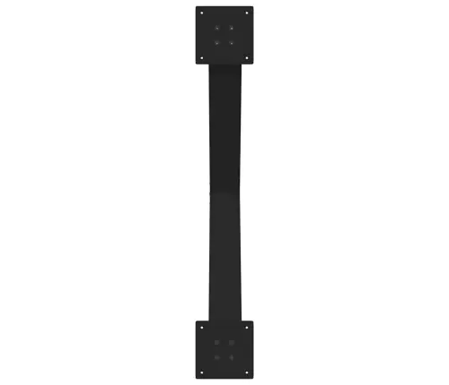 Ēdamgalda Kājas, 2 Gab., X-Veida, Melnas, 90X(72-73) Cm, Tērauds Vidaxl