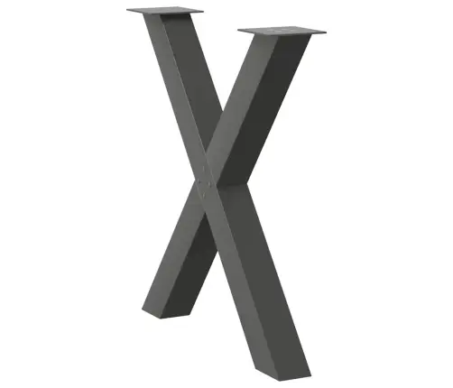 Valgomojo Stalo Kojos, 3 Vnt., Antracito Spalvos, 70X(72-73) cm Plienas