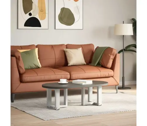 Kafijas Galdiņa Kājas, 2 Gab., T-Veida, Baltas, 30X25X(30-31) Cm, Tērauds Vidaxl