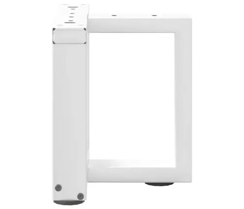 Kafijas Galdiņa Kājas, 2 Gab., T-Veida, Baltas, 30X25X(30-31) Cm, Tērauds Vidaxl