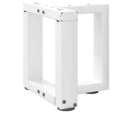 Kafijas Galdiņa Kājas, 2 Gab., T-Veida, Baltas, 30X25X(30-31) Cm, Tērauds Vidaxl