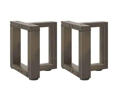 Kohvilaua Jalad T-Kujulised 2 Tk Mustad 30 X 25 X (30-31) Cm Terasest