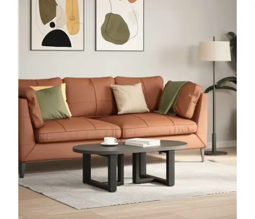 Kohvilaua Jalad T-Kujulised 2 Tk Mustad 40 X 25 X (30-31) Cm Terasest