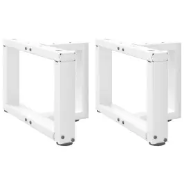 Kavos Staliuko Kojelės, T Formos, 2 Vnt., Baltos, 40X25X(30-31) cm Plienas