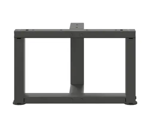 Kafijas Galdiņa Kājas, 2 Gab., T-Veida, Antracīta Krāsā, 40X25X(30-31) Cm, Tērauds Vidaxl