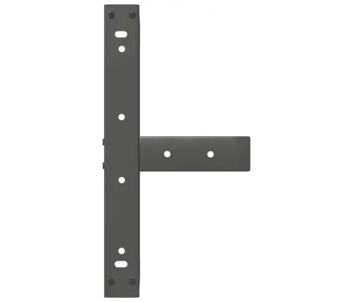 Kafijas Galdiņa Kājas, 2 Gab., T-Veida, Antracīta Krāsā, 40X25X(30-31) Cm, Tērauds Vidaxl