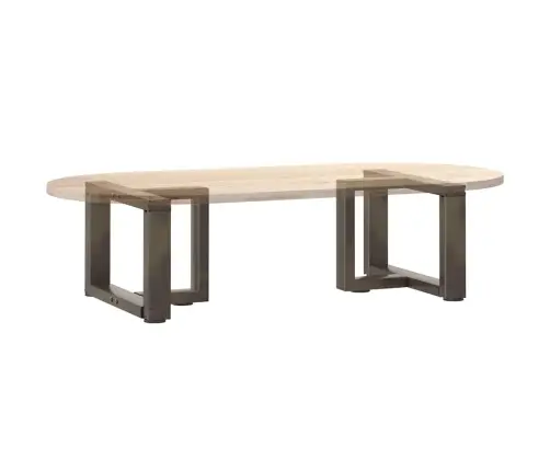 Kafijas Galdiņa Kājas, 2 Gab., T-Veida, Melnas, 40X25X(30-31) Cm, Tērauds Vidaxl