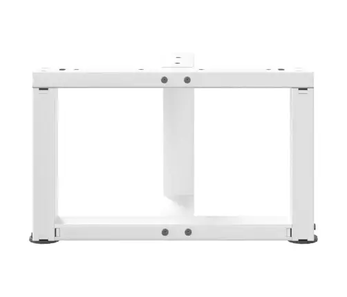 Kafijas Galdiņa Kājas, 2 Gab., T-Veida, Baltas, 50X25X(30-31) Cm, Tērauds Vidaxl