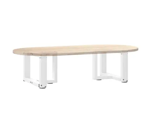 Kafijas Galdiņa Kājas, 2 Gab., T-Veida, Baltas, 50X25X(30-31) Cm, Tērauds Vidaxl