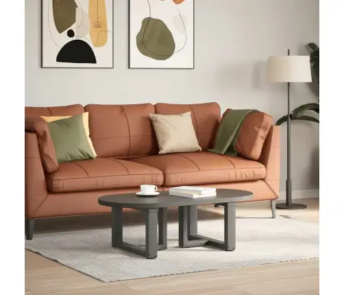 Kafijas Galdiņa Kājas, 2 Gab., T-Veida, Antracīta Krāsā, 50X25X(30-31) Cm, Tērauds Vidaxl