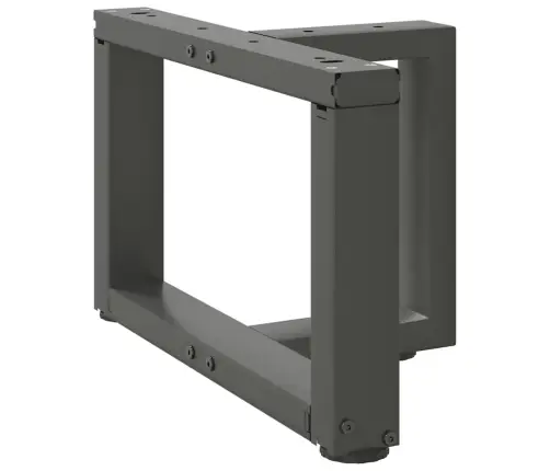 Kafijas Galdiņa Kājas, 2 Gab., T-Veida, Antracīta Krāsā, 50X25X(30-31) Cm, Tērauds Vidaxl