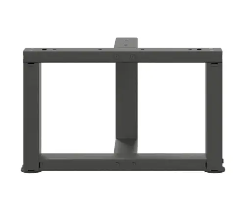 Kafijas Galdiņa Kājas, 2 Gab., T-Veida, Antracīta Krāsā, 50X25X(30-31) Cm, Tērauds Vidaxl