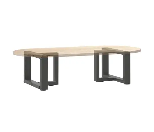 Kafijas Galdiņa Kājas, 2 Gab., T-Veida, Antracīta Krāsā, 50X25X(30-31) Cm, Tērauds Vidaxl