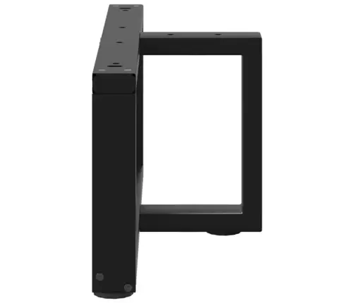 Kafijas Galdiņa Kājas, 2 Gab., T-Veida, Melnas, 60X25X(30-31) Cm, Tērauds Vidaxl