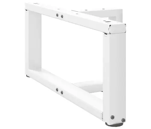 Kavos Staliuko Kojelės, 2 Vnt., Baltos, 60X25X(30-31) cm Plienas