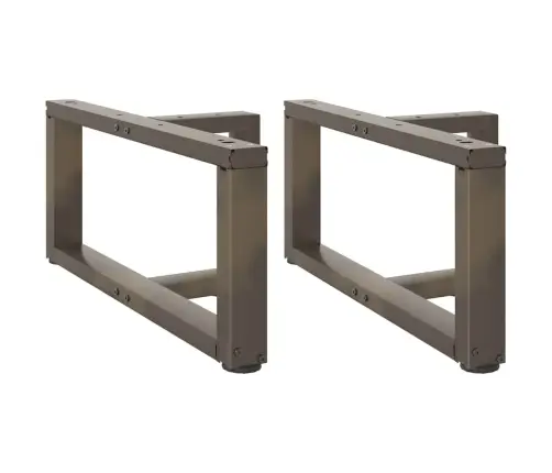 Kohvilaua Jalad T-Kujulised 2 Tk Mustad 60 X 25 X (30-31) Cm Terasest