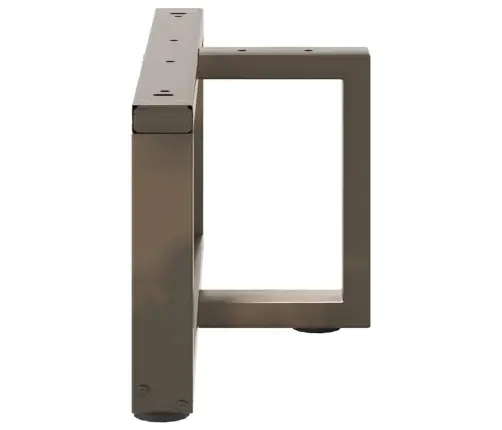 Kohvilaua Jalad T-Kujulised 2 Tk Mustad 60 X 25 X (30-31) Cm Terasest