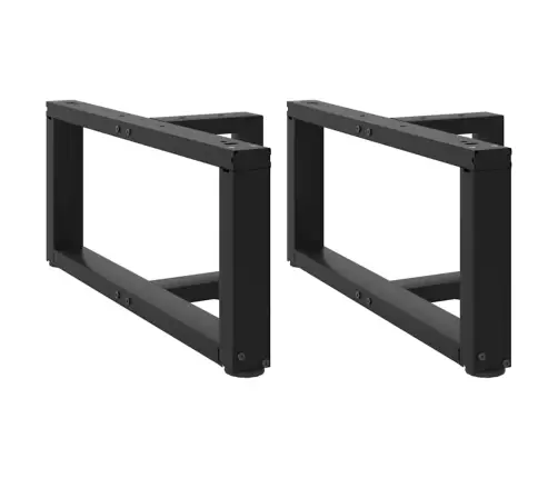 Kafijas Galdiņa Kājas, 2 Gab., T-Veida, Melnas, 70X25X(30-31) Cm, Tērauds Vidaxl