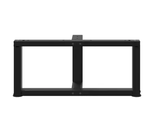Kafijas Galdiņa Kājas, 2 Gab., T-Veida, Melnas, 70X25X(30-31) Cm, Tērauds Vidaxl
