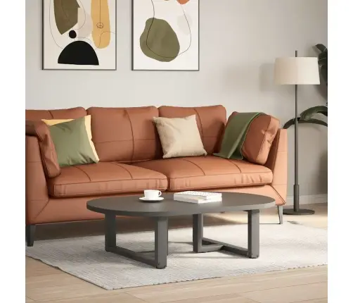 Kafijas Galdiņa Kājas, 2 Gab., T-Veida, Antracīta Krāsā, 70X25X(30-31) Cm, Tērauds Vidaxl
