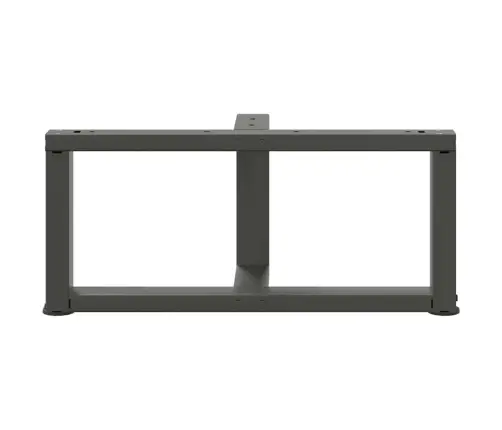 Kafijas Galdiņa Kājas, 2 Gab., T-Veida, Antracīta Krāsā, 70X25X(30-31) Cm, Tērauds Vidaxl