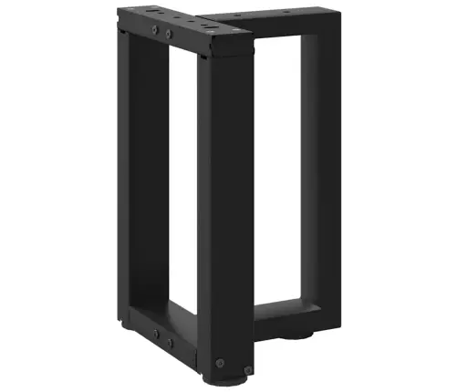 Kohvilaua Jalad T-Kujulised 2 Tk Mustad 28 X 25 X (42-43) Cm Terasest