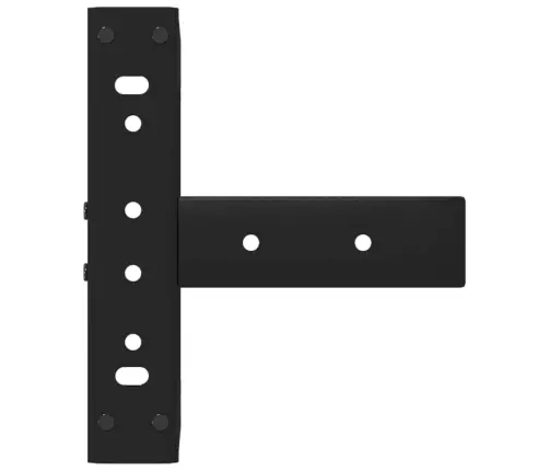 Kohvilaua Jalad T-Kujulised 2 Tk Mustad 28 X 25 X (42-43) Cm Terasest