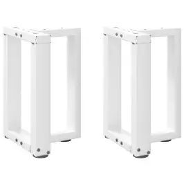 Kavos Staliuko Kojelės, 2 Vnt., Baltos, 28X25X(42-43) cm Plienas, T Formos