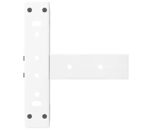 Kavos Staliuko Kojelės, 2 Vnt., Baltos, 28X25X(42-43) cm Plienas, T Formos