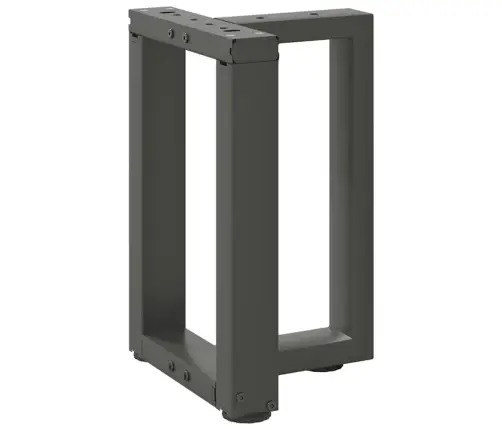 Kafijas Galdiņa Kājas, 2 Gab., T-Veida, Antracīta Krāsā, 28X25X(42-43) Cm, Tērauds Vidaxl