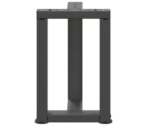 Kafijas Galdiņa Kājas, 2 Gab., T-Veida, Antracīta Krāsā, 28X25X(42-43) Cm, Tērauds Vidaxl