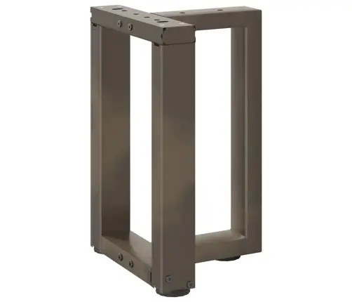 Kohvilaua Jalad T-Kujulised 2 Tk Mustad 28 X 25 X (42-43) Cm Terasest