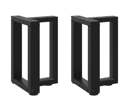 Kafijas Galdiņa Kājas, 2 Gab., T-Veida, Melnas, 38X25X(42-43) Cm, Tērauds Vidaxl
