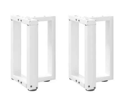 Kafijas Galdiņa Kājas, 2 Gab., T-Veida, Baltas, 38X25X(42-43) Cm, Tērauds Vidaxl